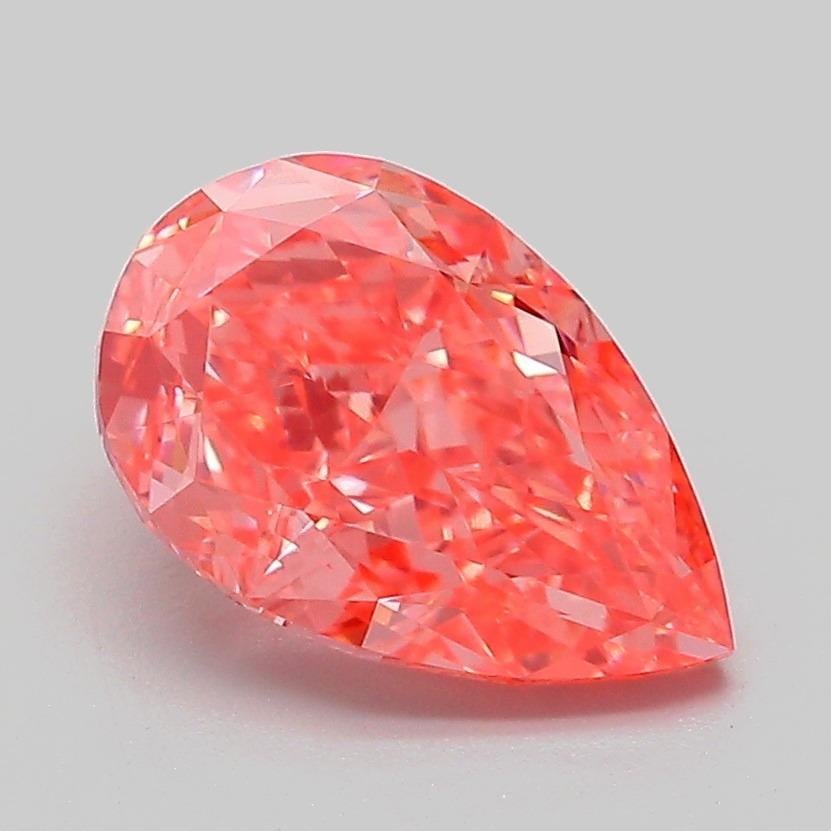 2.08 Ct. Fancy Vivid Pink Pear Lab Grown Diamond