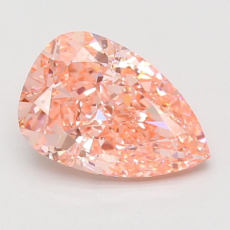 3.08 Ct. Fancy Vivid Pink Pear Lab Grown Diamond
