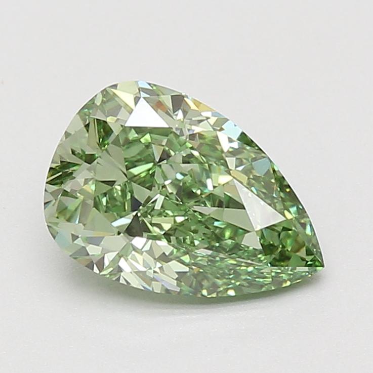 2.03 Ct. Fancy Vivid Green Pear Lab Grown Diamond
