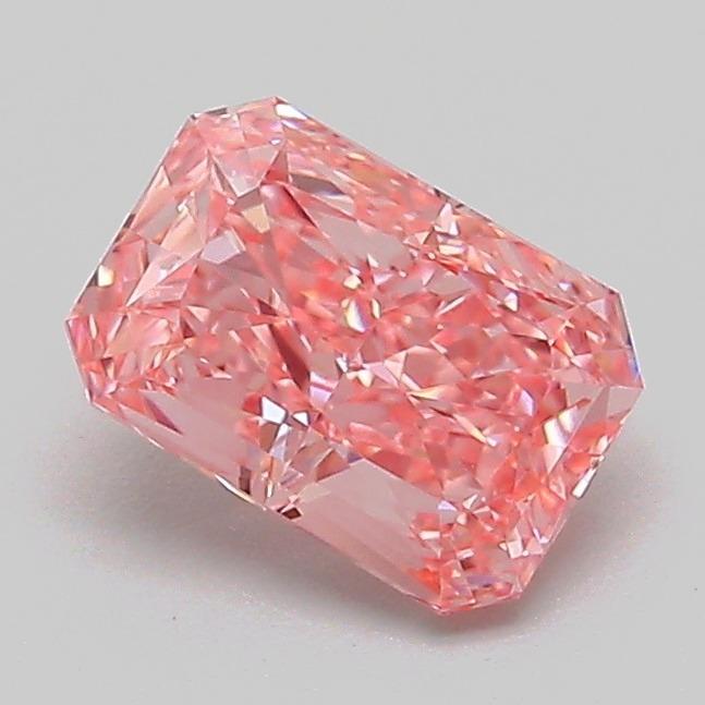 1.01 Ct. Fancy Vivid Pink Radiant Lab Grown Diamond