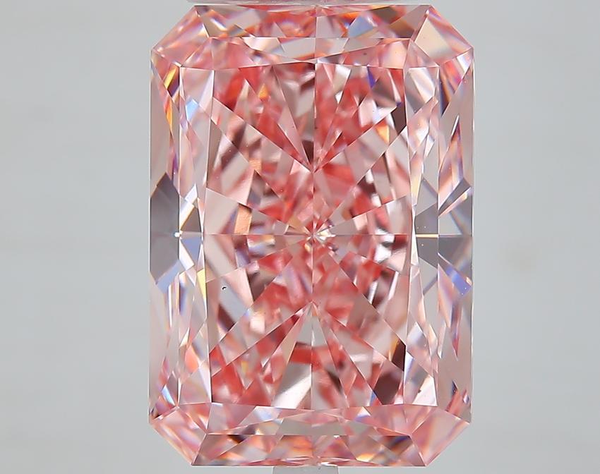 9.53 Ct. Fancy Intense Pink Radiant Lab Grown Diamond