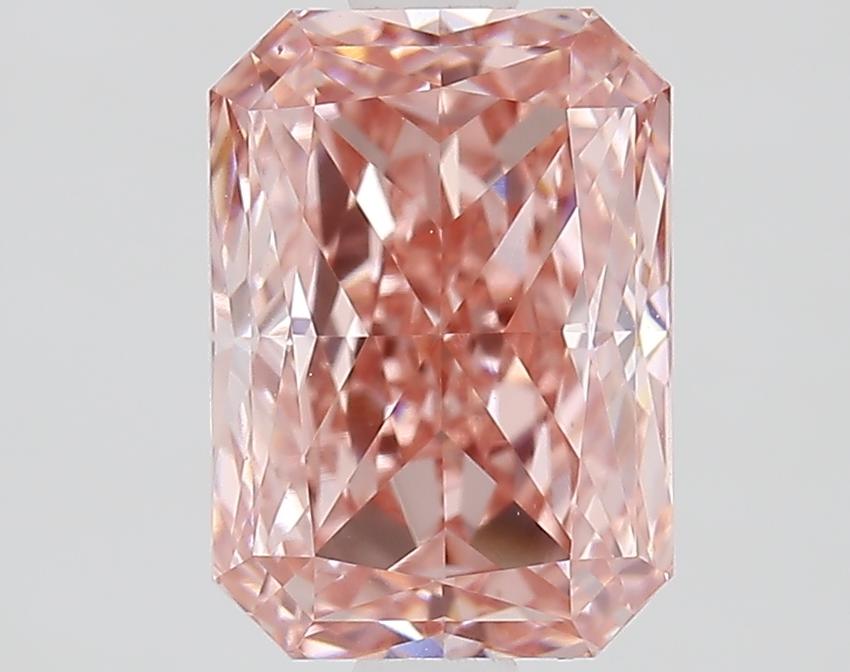 1.71 Ct. Fancy Vivid Pink Radiant Lab Grown Diamond