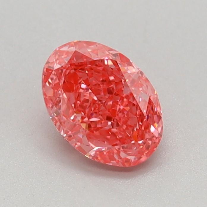 0.51 Ct. Fancy Vivid Pink Oval Lab Grown Diamond