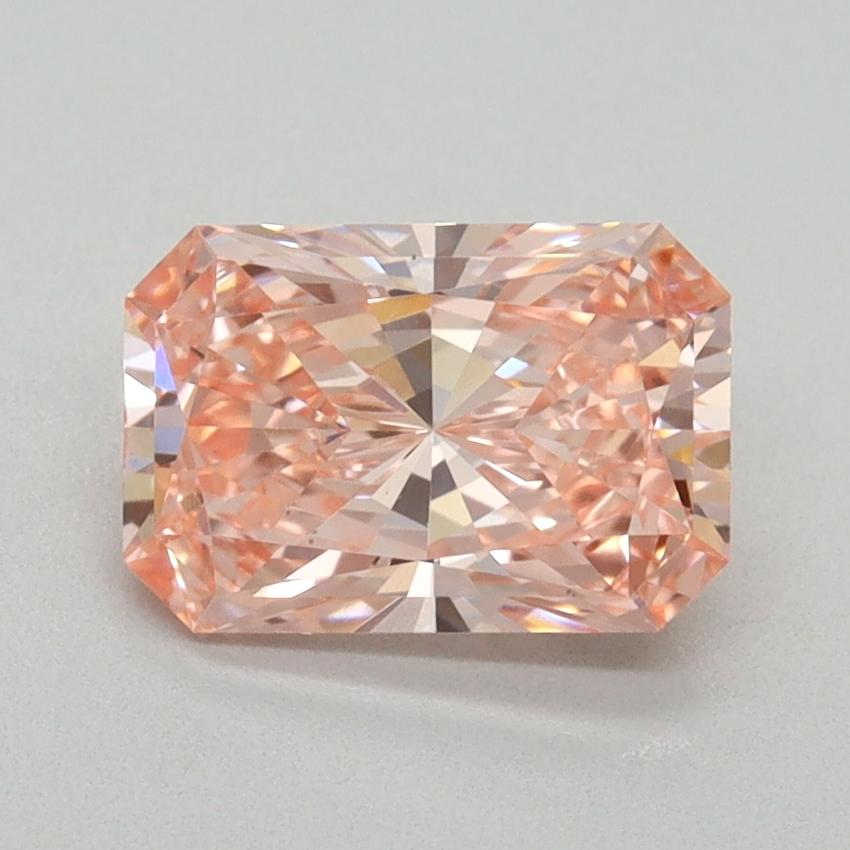1.54 Ct. Fancy Vivid Pink Radiant Lab Grown Diamond