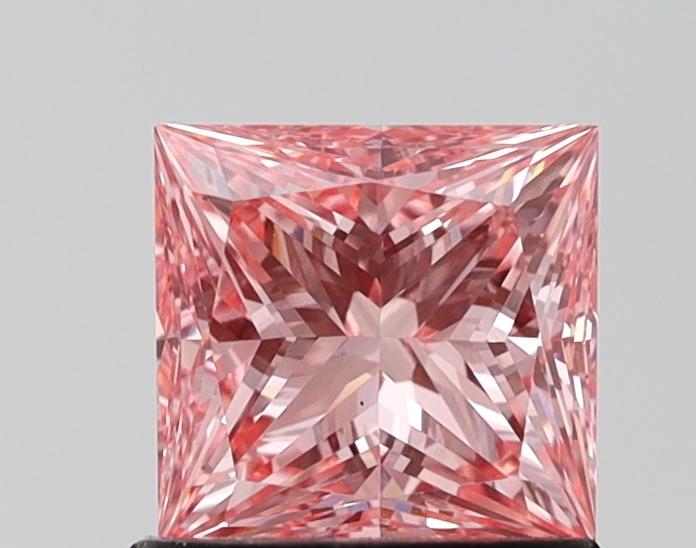 1.34 Ct. Fancy Vivid Pink Princess Lab Grown Diamond