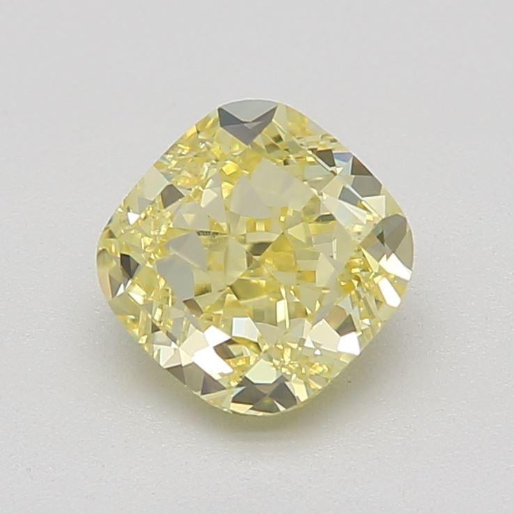 1.01 Ct. Fancy Intense Yellow Cushion Diamond