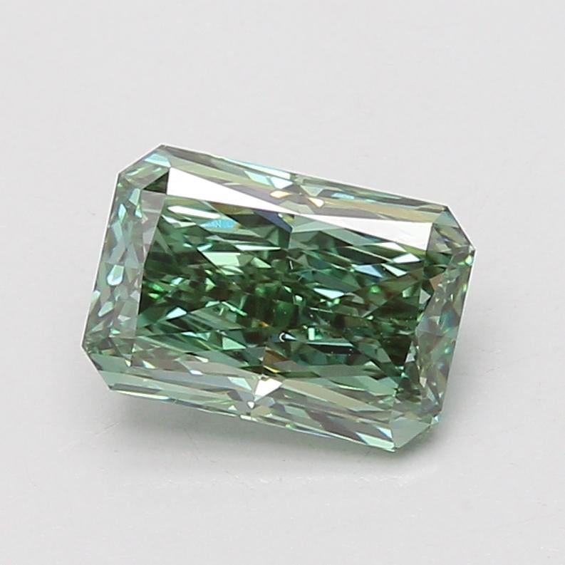 2.10 Ct. Fancy Vivid Green Radiant Lab Grown Diamond