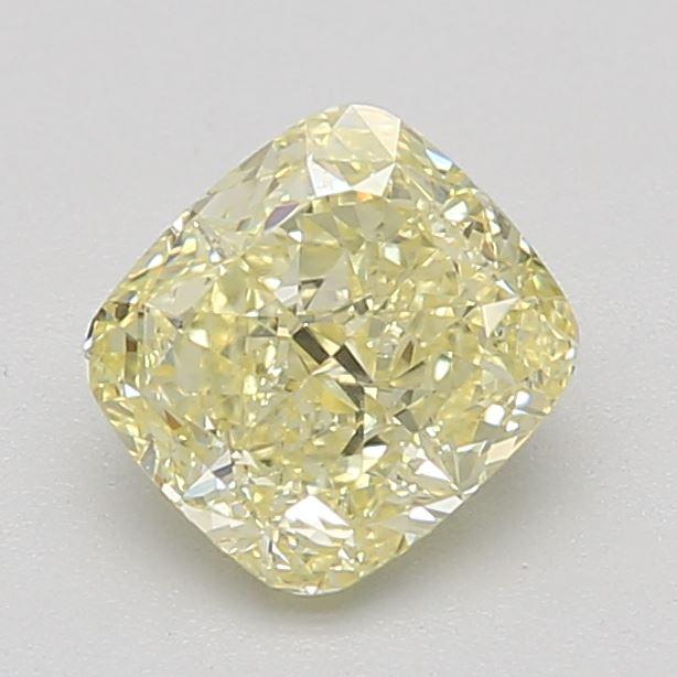 0.76 Ct. Fancy Yellow Cushion Diamond