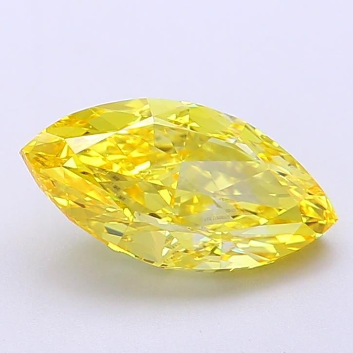 2.05 Ct. Fancy Vivid  Yellow Marquise Lab Grown Diamond