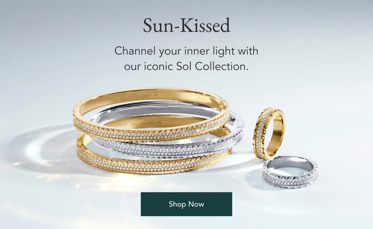 Assortment of yellow gold and silver fine jewelry from the Sol Collection