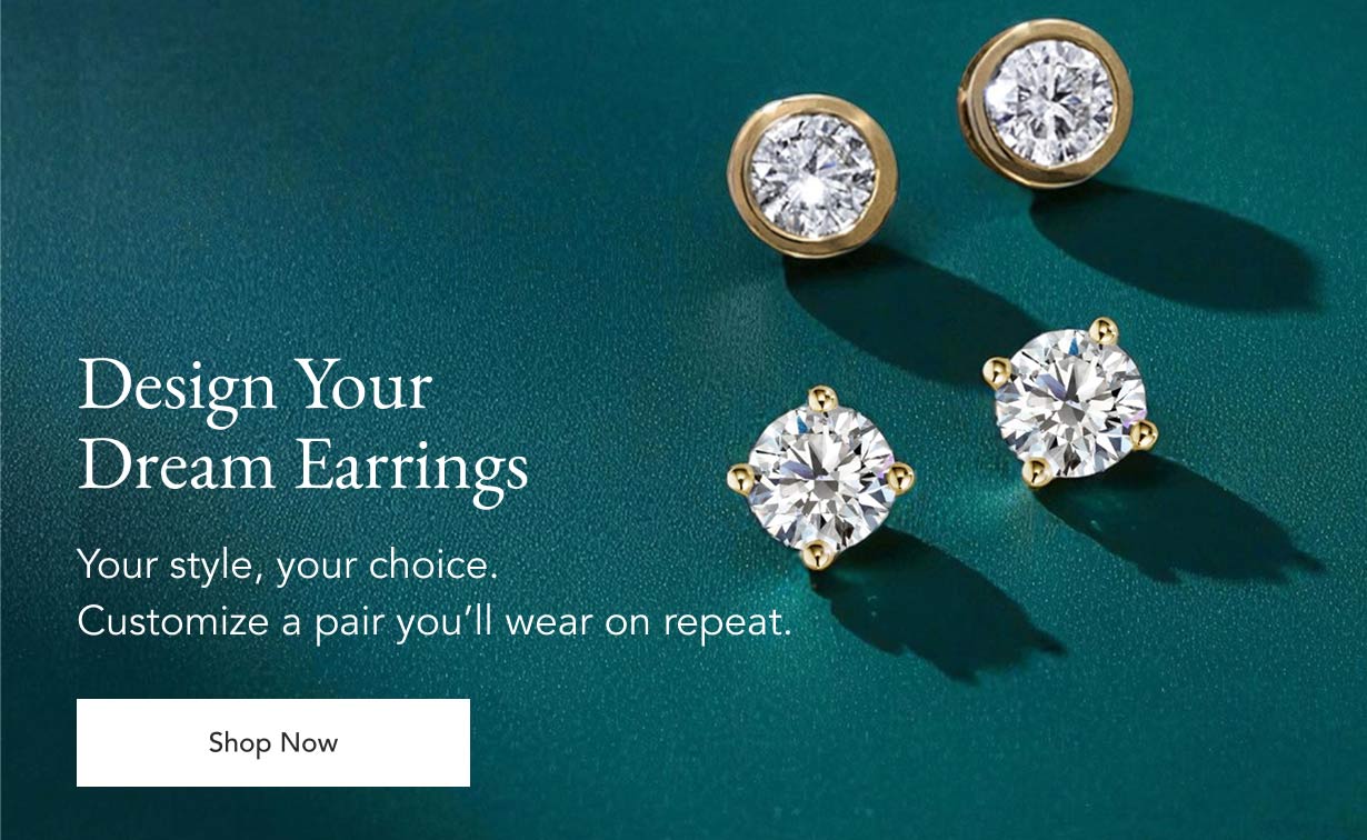 Assortment of diamond earrings in a variety of settings.