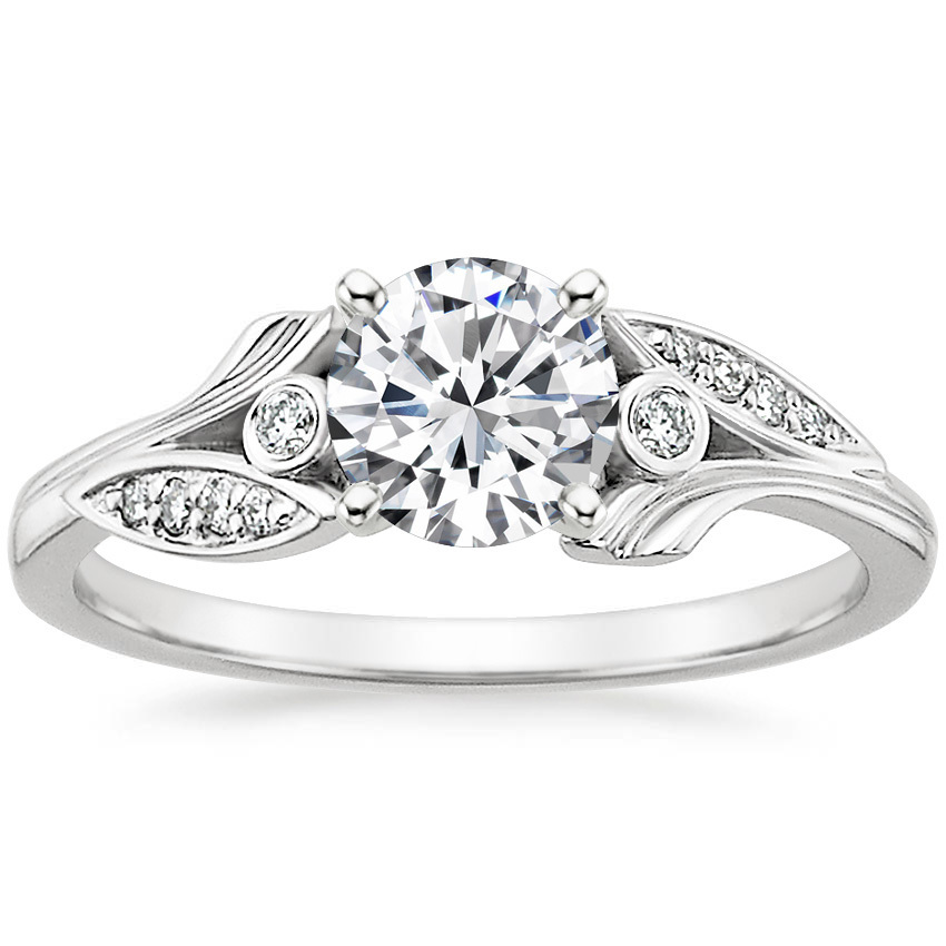 Floral Diamond Engagement Ring Jasmine Brilliant Earth