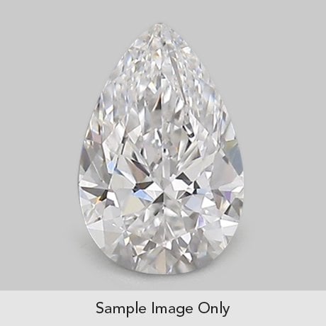 1.0 Carat Pear Diamond large top view