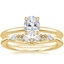 18K Yellow Gold Adorned Petite Elodie Diamond Ring with Yvette Diamond Ring