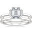 18K White Gold Piper Diamond Ring with Liv Wedding Ring