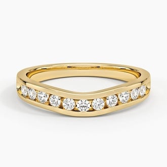 Zadie Channel Set Lab Diamond Contour Ring