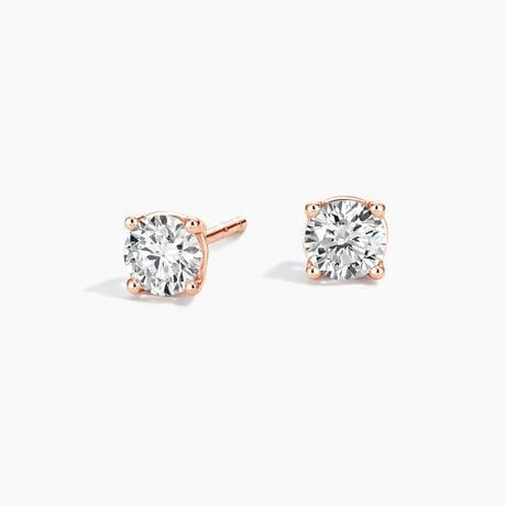 Perfect 4-Prong Lab Diamond Stud Earrings