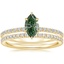 18K Yellow Gold Demi Diamond Ring (1/3 ct. tw.) with Ballad Eternity Diamond Ring (1/3 ct. tw.)