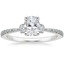 Platinum Luxe Blossom Diamond Ring (1/5 ct. tw.), smalltop view
