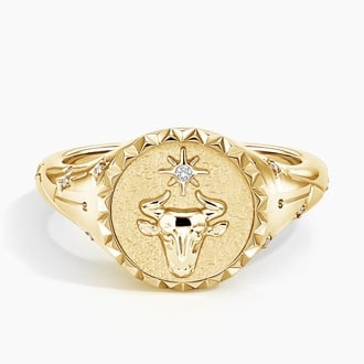 Taurus Signet Ring