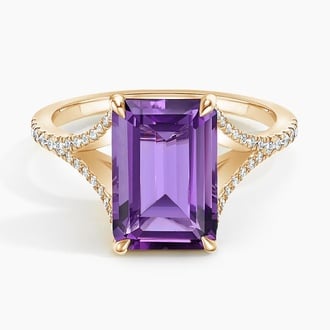 Coronation Amethyst and Diamond Cocktail Ring - Brilliant Earth