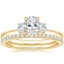 18K Yellow Gold Sonata Diamond Ring with Luxe Ballad Diamond Ring (1/4 ct. tw.)