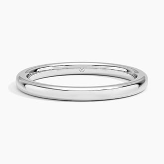 2mm Comfort Fit Wedding Ring in Platinum