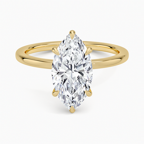 Pavé Wrap Hidden Halo Diamond Engagement Ring - Secret Halo