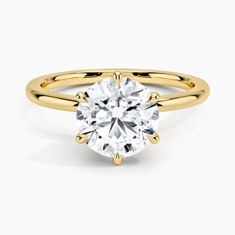 Petal Prong Engagement Ring