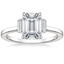 18K White Gold Piper Diamond Ring, smalltop view