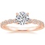 14K Rose Gold Cadence Diamond Ring, smalltop view