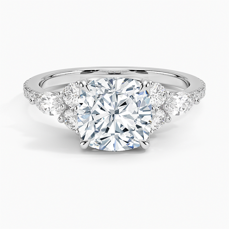 Luxe Marquise and Round Diamond Setting