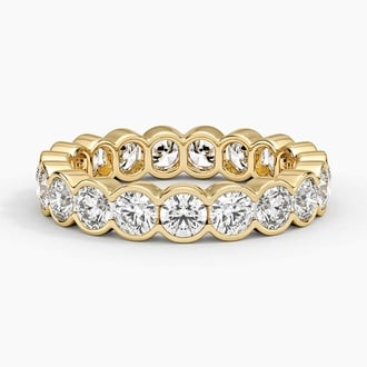 Round Eternity Lab Diamond Semi-Bezel Ring (2 1/2 ct. tw.) in 18K Yellow Gold