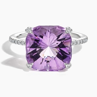 Amethyst and Diamond Cocktail Ring