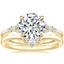 18K Yellow Gold Nadia Diamond Bridal Set