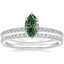 18K White Gold Demi Diamond Ring (1/3 ct. tw.) with Ballad Eternity Diamond Ring (1/3 ct. tw.)
