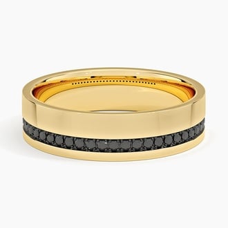 Black Diamond Men's Wedding Ring