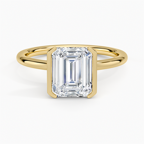 Annika Half Bezel Solitaire Ring