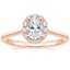 14K Rose Gold Calla Diamond Ring (1/3 ct. tw.), smalltop view