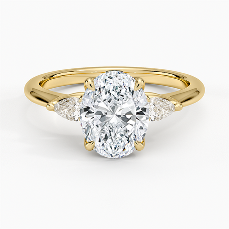 Petite Fleur Three Stone Diamond Ring