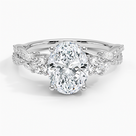 Luxe Willow Three Stone Diamond Ring - Brilliant Earth