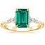 18K Yellow Gold Nadia Diamond Ring, smalltop view