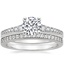 18K White Gold Poetica Diamond Ring with Starlight Diamond Ring (1/8 ct. tw.)