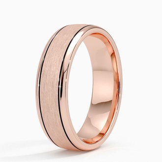 Everett 6mm Wedding Ring in 14K Rose Gold