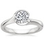 18K White Gold Cascade Ring, smalltop view