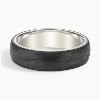 Domo Black 6mm Wedding Ring