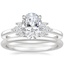 Platinum Stella Diamond Ring with Petite Comfort Fit Wedding Ring