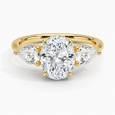 Luxe Opera Three Stone Diamond Ring - Brilliant Earth