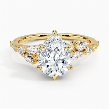 Milgrain Engagement Ring