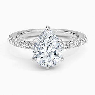 French Pavé Diamond Ring